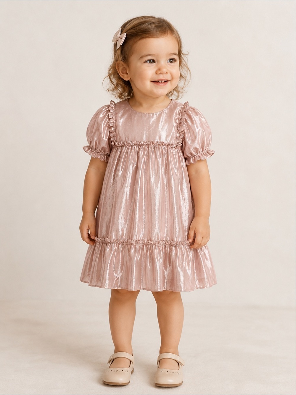 Zara shimmery girls dress 18-24m